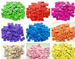 100Pcsset Colourful English Words Wooden Letters Alphabet Tiles Black Scrabble Letters Numbers For Crafts Wood5951675