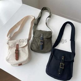 Shoulder Bags Casual Canvas Bag Campus Style New Student Crossbody Bagcatlin_fashion_bags