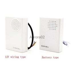 Doorbells Electronic Wire Wired Door Bell Doorbell Ding-Dong Dry Battery or Connect to 12V Two Types Doorbell YQ231111