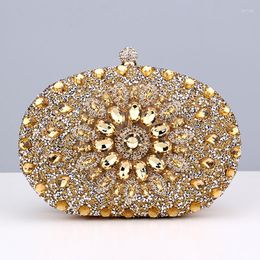 Evening Bags Diamond Women Luxury Clutch Bag Wedding Crystal Ladies Cell Phone Pocket Purse Female Wallet For Party Quality Gift