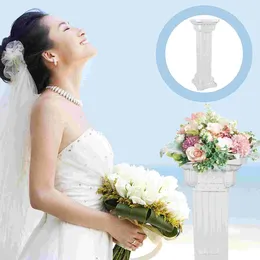 Decorative Flowers Roman Column Outdoor Tabletop Decor Statue Road Guide Pillar Plastic Adornment Bride Guiding Prop Marriage