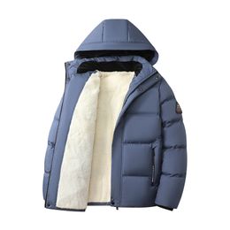 Thickened Dad Winter Clothes Cotton-Padded Coat Jacket Winter Fall Winter Men's down Cotton-Padded Clothes for Middle-Aged and Elderly People Thermal Cotton Coat