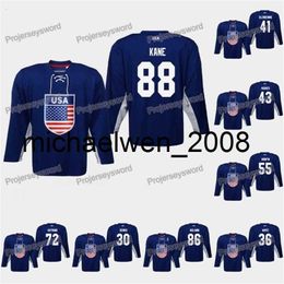 Weng USA Patrick Kane 2019 IIHF World Championship Jersey James van Riemsdyk Thatcher Demko Cory Schneider Frank Vatrano Brady Skjei Noah