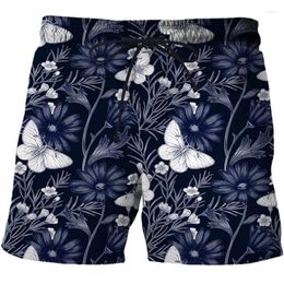 Men's Shorts 2023 3D Cartoon Butterfly Printed Men Harajuku Fashion Male/Female Summer Casual Short Drop Clothing