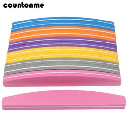 Nail Files 60Pcs File Sponge 100180 Mix Color Art Polisher Block Washable Double Side Buffer For Finger Polish UV Gel 231110