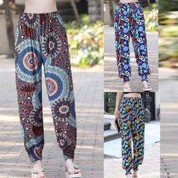 Women's Pants 2023 Women's Printed Fashion Trousers Bohemian Beach Bloomers High Quality Loose Travel Casual Pantalones De Mujer