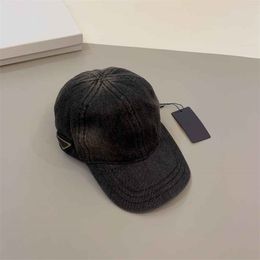 Classic Luxury Denim Hat Designer Brand Baseball Caps Fashion Triangle Ball Hats Sporty Sunhat Unisex Casquette Outdoor Accessories 86vc