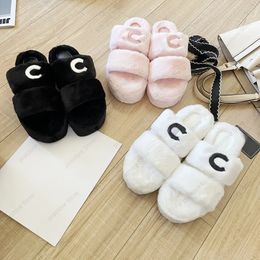 designer slippers room wool sandals selling Slippers Woman Slipper Shoes Autumn Winter slides Sandal fuzzy sandal lightweight