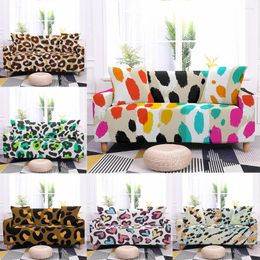Chair Covers Leopard Print Elastic Sofa Slipcover Furniture Protector For Living Room Loveseat Stretch Couch Cover 1/2/3/4-Seater