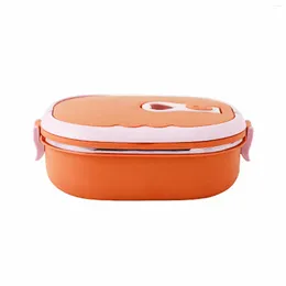 Dinnerware Student Stainless Steel Lunch Box Leak Proof Insulated Storage Containers For Car Travel Work Picnic