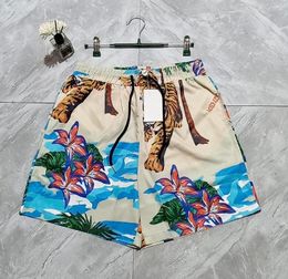 2023ss mens shorts summer tiger print Quick drying beach short designer shorts men