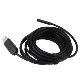 Freeshipping IP67 Waterproof 5m USB Endoscope Inspection Camera 6 White LEDs 1/9 CMOS 7mm Lens Borescope Snake Tube Camera with P2P Ovrad