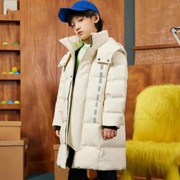 Down Coat Winter White Duck Jackets Windproof And Waterproof Thicker Warm Fashion Hooded Boys Girls Outerwear Overcoat A1816