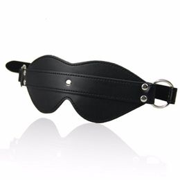 Adult Toys PU Leather Blindfold Sex Eye Mask SM Flirt Masquerade Cosplay Bondage Spanking Toy for Couples Games Erotic Accessory 230411