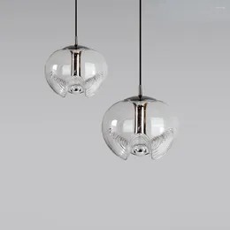 Pendant Lamps Simple Glass Chandelier: Perfect Ceiling Light For Bar And Restaurant Ambiance Home Decoration Needs.