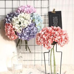 Decorative Flowers & Wreaths Hydrangea Macarons Artificial Flower Plant Bonsai High Quality Light And Soft Wedding Bridal Bouquets Ins Wind