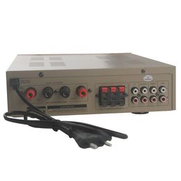 Freeshipping AV-9100 Digital HI-FI Stereo Audio Karaoke Home Amplifier Speaker USB/TF/CD/VCD/TV/FM 2*30W Super Bass Power Amplifiers Qfcro