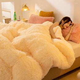 Blankets Duvets Filler Very Warm Quilt Bedspread Winter Sheep Wool Blanket Thicker Comforter Quilts Soft Machine Washable Microfiber