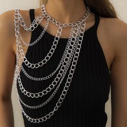 Chains Gothic Style Simple Bikini Body Chain Necklaces Accessories For Women Charm Tassel Choker Punk Torque Fashion Jewelry