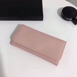 Leather Women Men Leather Wallet Long Classic Wallet with Box Coin Wallet Passport Folder Deluxe Top Card Holder wallet
