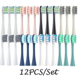 Testina per spazzolino da denti 12 pezzi Testine di ricambio confezionate sottovuoto per Oclean X PRO Z1 One Air 2 SE Soft Ugelli per pulizia profonda DuPont 230410