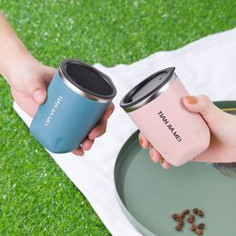 Mugs Thermal Mug Beer Cups 300ml 580ml Stainless Steel 20 oz Thermos Tea Coffee Water Bottle Vacuum Insulated With Opener Lid 230411