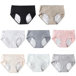 Mid Waist Period Briefs Lingerie Women Ladies Soft Menstrual Cotton Physiological Panties Proof Pants Underwear Leak J0A8280d