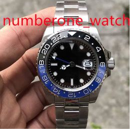 8 Styles EW Factory High Quality Black Dial GMT II Watches ETA3186 Movement Blue/Red Ceramic Bezel Sapphire Glass 40mm Mens Watch Wristwatches