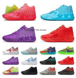 MB01New Lamelo Ball Shoes Rick And Morty MB 01 Mens Casual Shoe Queen City Rock Ridge Red Not From Here Triple Black Unc White Luxury Designer