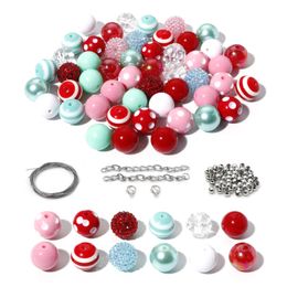 Acrylic Plastic Lucite Multicolor Beads DIY Kits For Bracelet Necklace Jewellery Making Handmade Accessories Round Spacer 1Set 231110