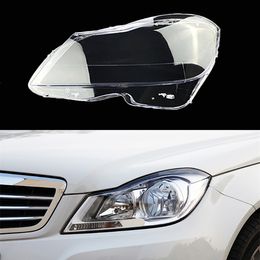 Car Front Lampshade Headlamp Headlight Shell Caps Auto Glass Lens Cover For Mercedes-Benz W204 C180 C200 C260 2011 2012 2013