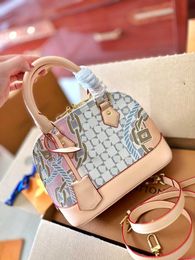 Designer tote bag luxury womens handbags Alma BB shoulder bags Top-quality leather flower letter totes ladies Pumpkin Dot purses wholesale