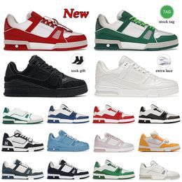 2024 New Designer Women Mens Casual Shoes Luxury Fashion Virgil Trainer triple white pink sky blue Abloh black green yellow denim low top trainers sneakers