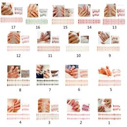 False Nails 36Pcs Square Press On Fake Acrylic Full Cover