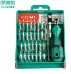 33 In 1 Screwdriver Set Interchangeable Torx Tweezer Extension Repair Tool Kit Box For Notebook Laptop Pc Cameral Watch Phone928519137590