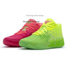 MB.01 Rick And Morty Basketball Shoes for sale LaMelos Ball Men Women Iridescent Dreams Buzz City Rock Ridge Red Galaxy Not FromMB.01