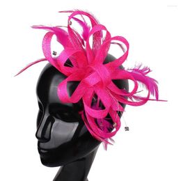 Headpieces Elegant Women Holiday Headdress Fascinator Feather Decoration Hair Accessories Bridal Wedding Headpiece Occasion Hairband SYF166