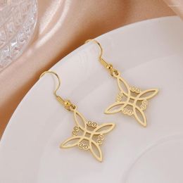 Dangle Earrings COOLTIME Witch Knot Drop Earring For Women Stainless Steel Witchcraft Hoop Amulet Jewlery Gift 2023 In