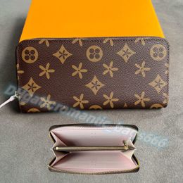 Mens Purses M42616 N61264 Clemence Zipper keychain Womens wallet flower passport holders Luxury long purse key pouch Genuine Leather cardholder Designers wallets