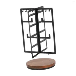 Jewelry Pouches Holder Organizer 360 Rotating Stable Base Round Tabletop Storage Rack For Malls Shop Exhibition Dresser Showcase