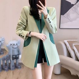 Women's Suits Female Korean Suit Jacket Spring Summer Loose Senior Design Sense Professional Women's Casual Blazer Office Outerwear