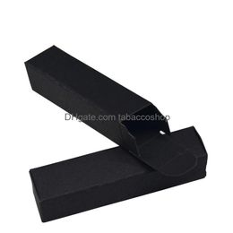 Gift Wrap 2X2X8.5Cm Black Packaging Kraft Paper Box Retail Diy Lipstick Wedding Favour Decorative Package Paperboard Boxes 50Pcs/Lot Dhrtq