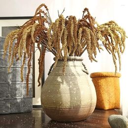 Decorative Flowers 1PC Long Branch Artificial Flower Plants Wheat Ears Fake Plant For Home Table Christmas Decor DIY Wedding Arrangement