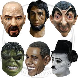 Party Masks Realistic Adults Human Face Celebrity Latex Mask Movie Character Comedians TV Presenters Costume Halloween Cosplay Props 230411