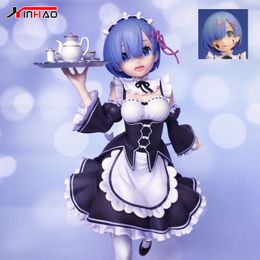 Gun Toys 22.5CM Anime Figure ReZERO Starting Life in Another World Rem Anime Girl PVC Figure Model Toys Collection Doll Ornamen