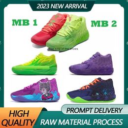 MB01Melo basketball shoes High quality lamelos mb1 Rick and Mortys men women tennis shoes Queen City Be You lamelo ball shoes melos mb 2 kids