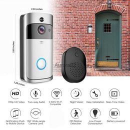 Doorbells Wifi Doorbell Camera Smart Home WI-FI Video Intercom Door Bell Video Call for Apartments IR Alarm Wireless Security Camera YQ231111