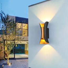 Wall Lamp LED 6W ABS IP65 Waterproof Outdoor Lights Garden Porch Modern Indoor Nordic Sconce Decor Lighting