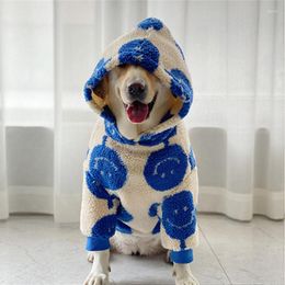 Dog Apparel Large Clothes Autumn-Winter Warm Hoodie Polar Fleece Sweater Labrador Doberman Accessories