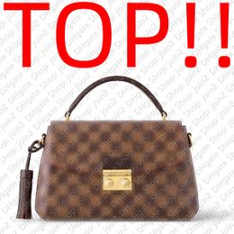 TOP. N53000 CROISETTE N41581 Lady Designer Handbags Purse Hobo Satchel Clutch Evening Tote Flap Bags Pochette Accessoires